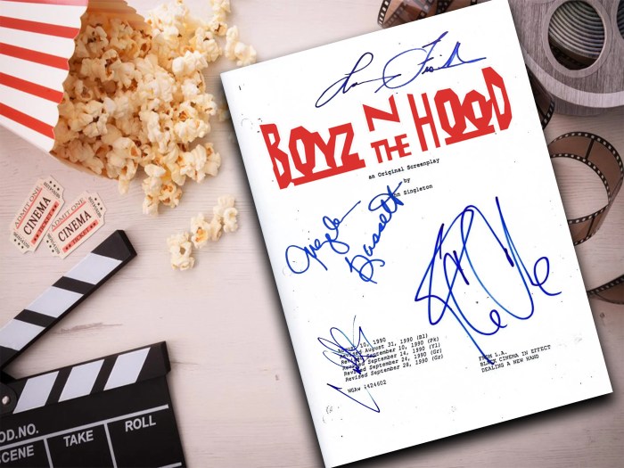 Script boyz hood movie signed enlargement mint condition click