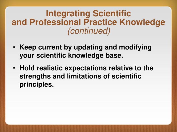 The limitations of professional practice knowledge include its