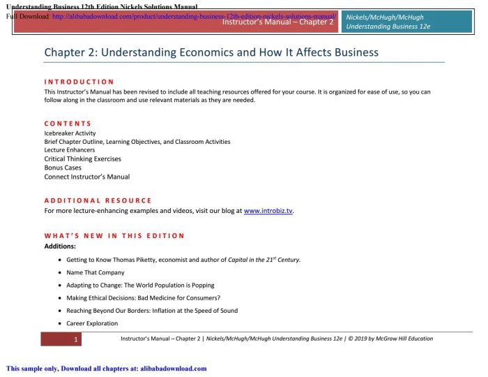 Understanding business 13th edition by nickels mchugh and mchugh